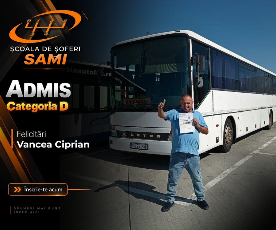 Elev admis, Școala de Șoferi SAMI